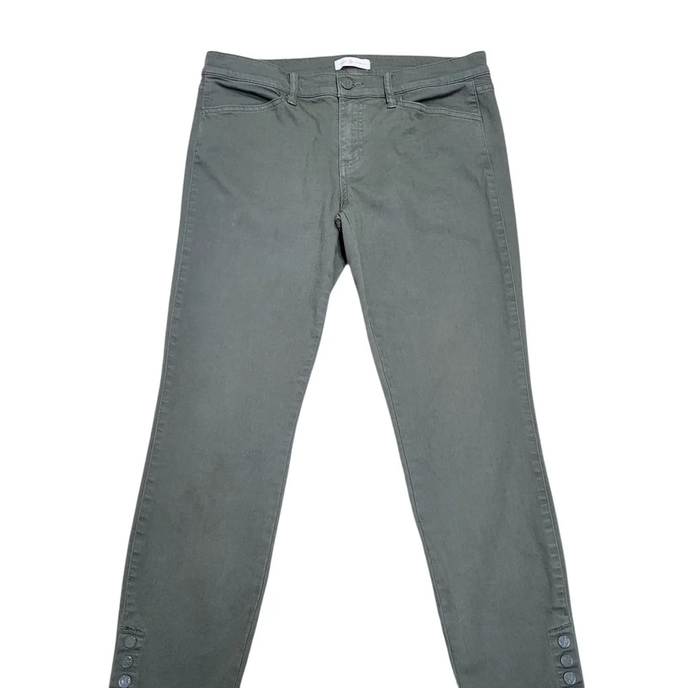 Tory Burch Women's Ankle Snap Straight Pants Medium Waist 34 Inseam 28 Excellent